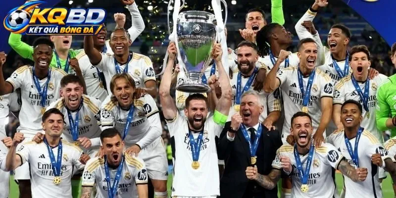 Real Madrid – đội bóng đứng đầ UEFA Champions League.